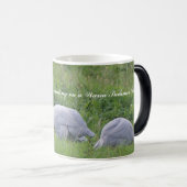 珊瑚の青いギニー モーフィングマグカップ (正面右)