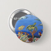 珊瑚の頭部 缶バッジ (正面&裏面)