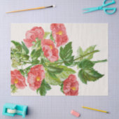 珊瑚のMallowsの花の芸術のティッシュペーパー 薄葉紙 (クラフト)