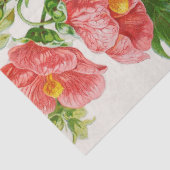 珊瑚のMallowsの花の芸術のティッシュペーパー 薄葉紙 (詳細)
