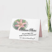 珊瑚ユリは悔やみや弔慰カスタマイズ カード (裏面)