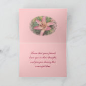 珊瑚ユリは悔やみや弔慰カスタマイズ カード (内部)