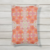 珊瑚枕付きの美しい赤とオレンジ アウトドアクッション (正面(縦))