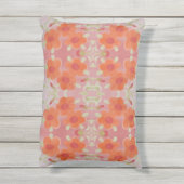 珊瑚枕付きの美しい赤とオレンジ アウトドアクッション (裏面(縦))