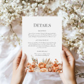 珊瑚桃ドライフラワー結婚ズ詳細カード 招待状