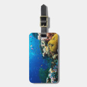 珊瑚海の荷物のラベル ラゲッジタグ (正面縦)