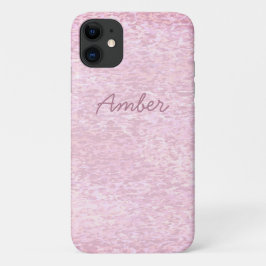 珊瑚灰ペイントテクスチャ柄 オリジナル iPhone 11 ケース