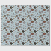 珊瑚礁で泳ぐゴシック様式の骨格のスキューバダイバー ラッピングペーパー (フラット)