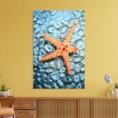 珊瑚礁に乗ったムラサキ キャンバスプリント (インサイチュ (リビング))