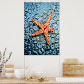 珊瑚礁に乗ったムラサキ ポスター (キッチン)