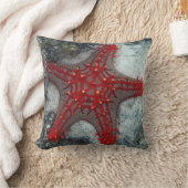 珊瑚礁のヒトデイバラの冠 クッション (ブランケット)