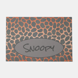 珊瑚礁の小石の模様 ドアマット