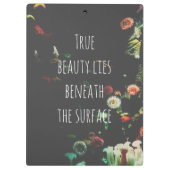 珊瑚礁の感動的な引用文 クリップボード (裏面)