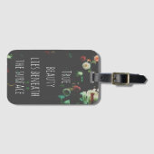 珊瑚礁の感動的な引用文 ラゲッジタグ (正面横)