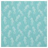 珊瑚礁の沿岸タツノオトシゴの水の青 ファブリック (見本)