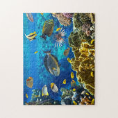 珊瑚礁の熱帯魚の写真 ジグソーパズル (縦)