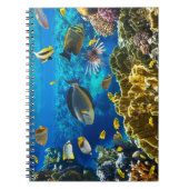 珊瑚礁の熱帯魚の写真 ノートブック (正面)