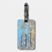 珊瑚礁の熱帯魚の写真 ラゲッジタグ (裏面縦)