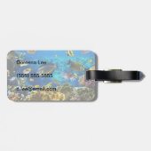 珊瑚礁の熱帯魚の写真 ラゲッジタグ (裏面横)