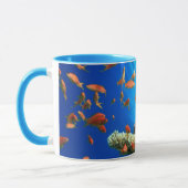 珊瑚礁のLyretailのanthias マグカップ (左)