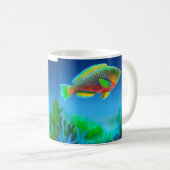 珊瑚礁のParrotfishのマグ コーヒーマグカップ (正面右)