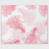 珊瑚礁パターン ラッピングペーパー (フラット)