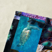 珊瑚礁海洋生物魚の動物写真名 ビーチタオル (インサイチュ)