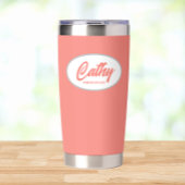 珊瑚礁結婚様式化した花嫁 保温保冷タンブラー