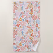 珊瑚礁 ビーチタオル (正面)