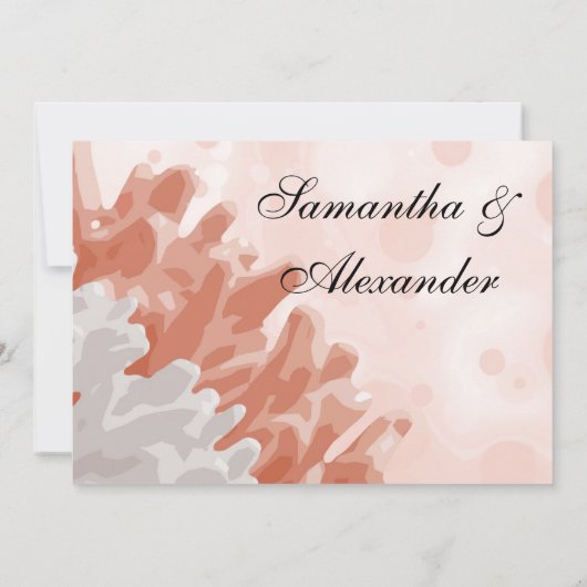 珊瑚礁 招待状 (裏面)