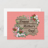 珊瑚礁(白い点) |母の日の花 シーズンポストカード (正面/裏面)