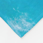 珊瑚礁|Hawaiiに泳いでいる緑のウミガメ フリースブランケット (角)