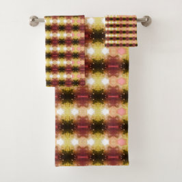 珊瑚色の バスタオルセット