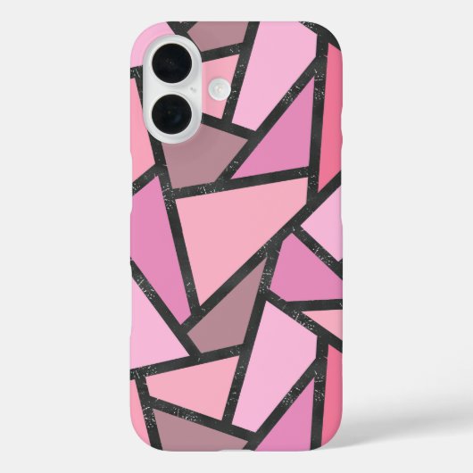 珊瑚色ステンドグラスパターン Case-Mate iPhoneケース (裏面)