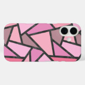 珊瑚色ステンドグラスパターン Case-Mate iPhoneケース (裏面 (横))