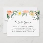 珊瑚花が私のゴッドファーザーを提案 招待状 (正面)