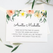 珊瑚花が私のゴッドマザーの提案になる 招待状