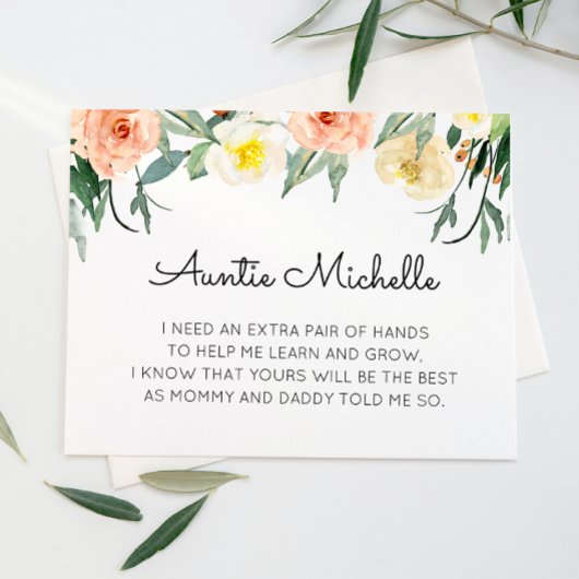 珊瑚花が私のゴッドマザーの提案になる 招待状