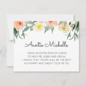 珊瑚花が私のゴッドマザーの提案になる 招待状 (正面)