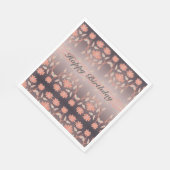珊瑚花パターン（の模様が）ある スタンダードランチョンナプキン (角)