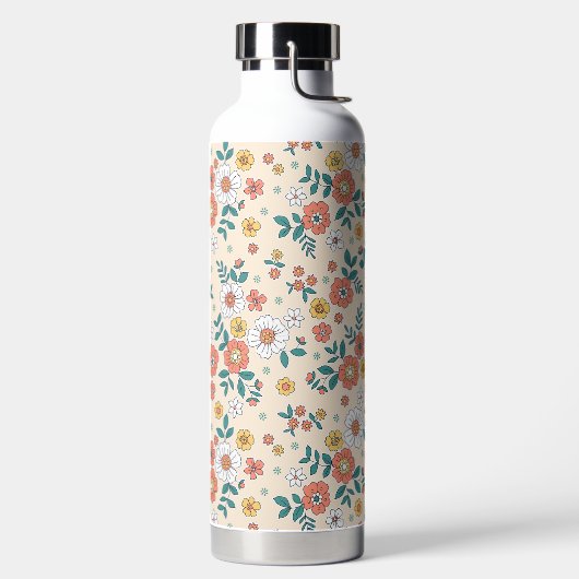 珊瑚花園模様 ウォーターボトル (左面)