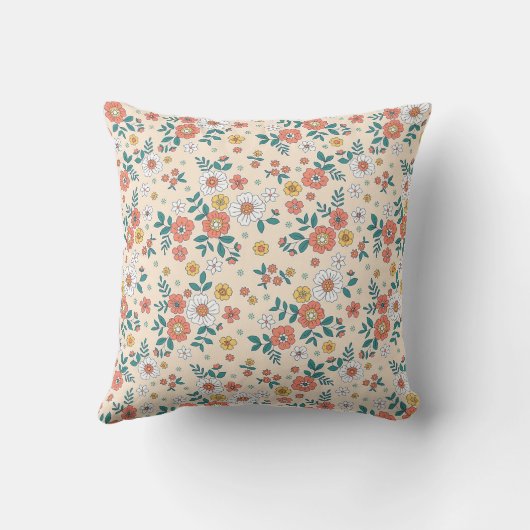 珊瑚花園模様 クッション (裏面)