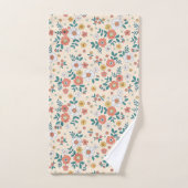 珊瑚花園模様 バスタオルセット (ハンドタオル)