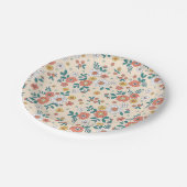 珊瑚花園模様 ペーパープレート (アングル)