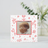 珊瑚花誕生発表 案内状 (スタンド正面)