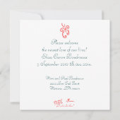 珊瑚花誕生発表 案内状 (裏面)