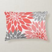 珊瑚菊の花柄 アクセントクッション (正面)
