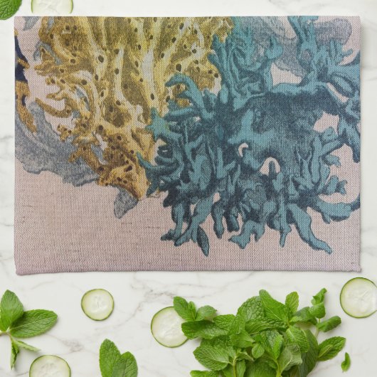 珊瑚 キッチンタオル (折り畳み)