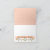 珊瑚　ホースシュー　ウエスタン　ウェディング　サンキュー サンキューカード (内部)