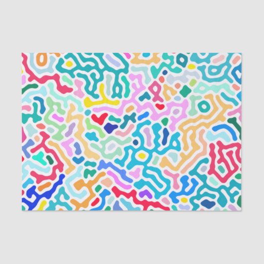 珊瑚-幸せなカラフル 薄葉紙 (正面)